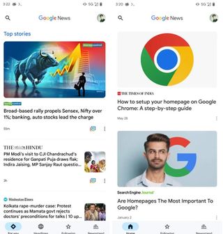 Google News could pick a redesign that breathes minimalism into the app.