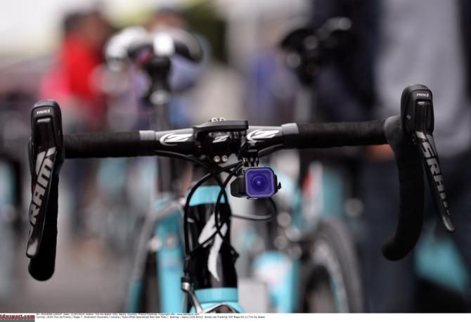 One of the camera's seen in the peloton this year