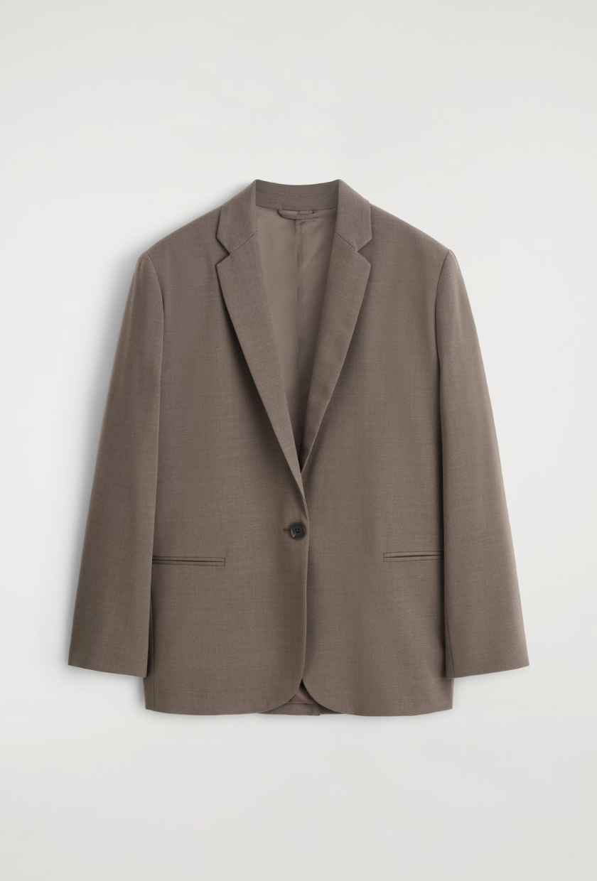An image of a COS blazer, a staple of preppy fashion. 