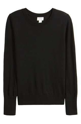 Merino Wool Blend Crewneck Sweater