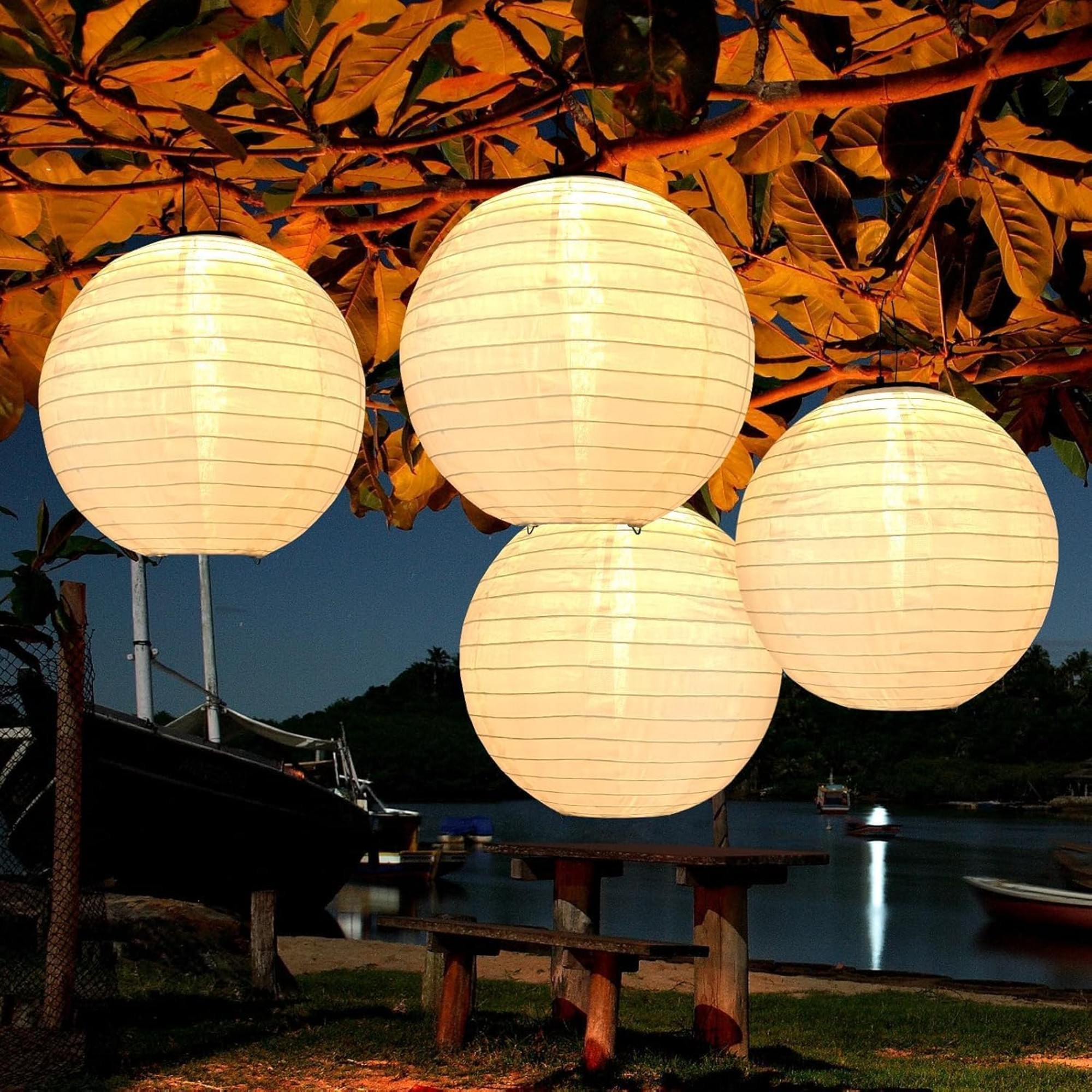 Bawoo Solar Lights Outdoor Garden,4 Pack