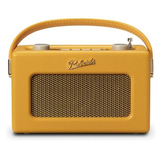 christmas gifts for him yellow vintage-style portable radio