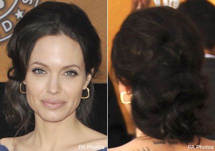 Angelina-Jolie-Screen Actors Guild Awards, Beauty News, Hair, Up-do&#039;s, Marie Claire