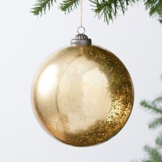 Shatterproof Ornament on a Christmas tree.