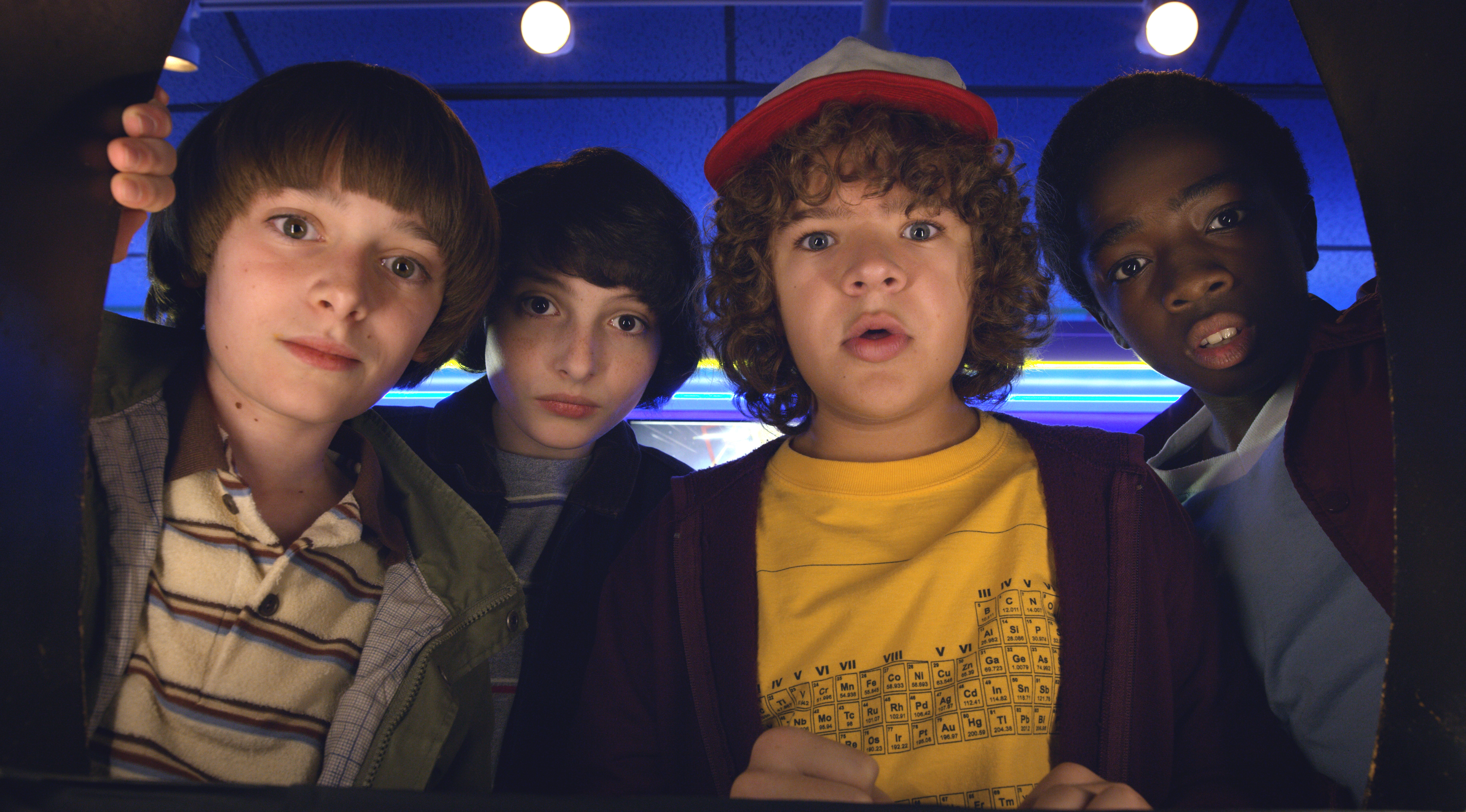 The cast of Stranger Things