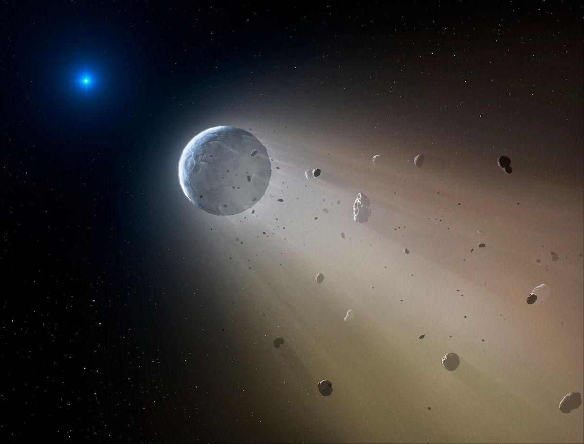 Asteroid Slowly Disintegrates 