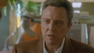 Christopher Walken sitting in a booth in Scotland, PA.
