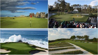 Four golf courses that are hosting future Majors