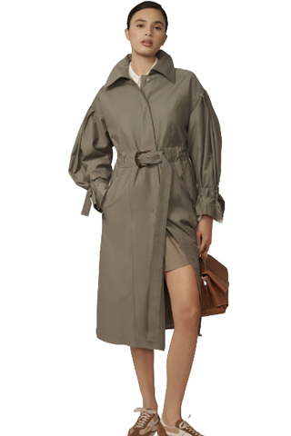 By Anthropologie Belted Trench Coat