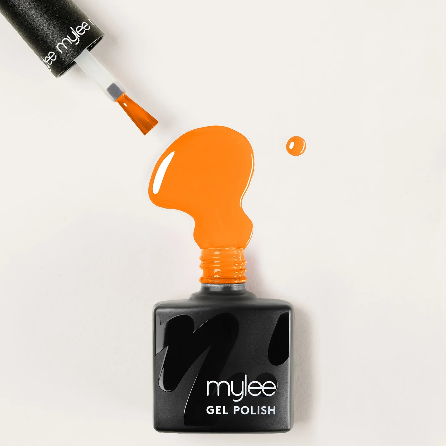 orange nails