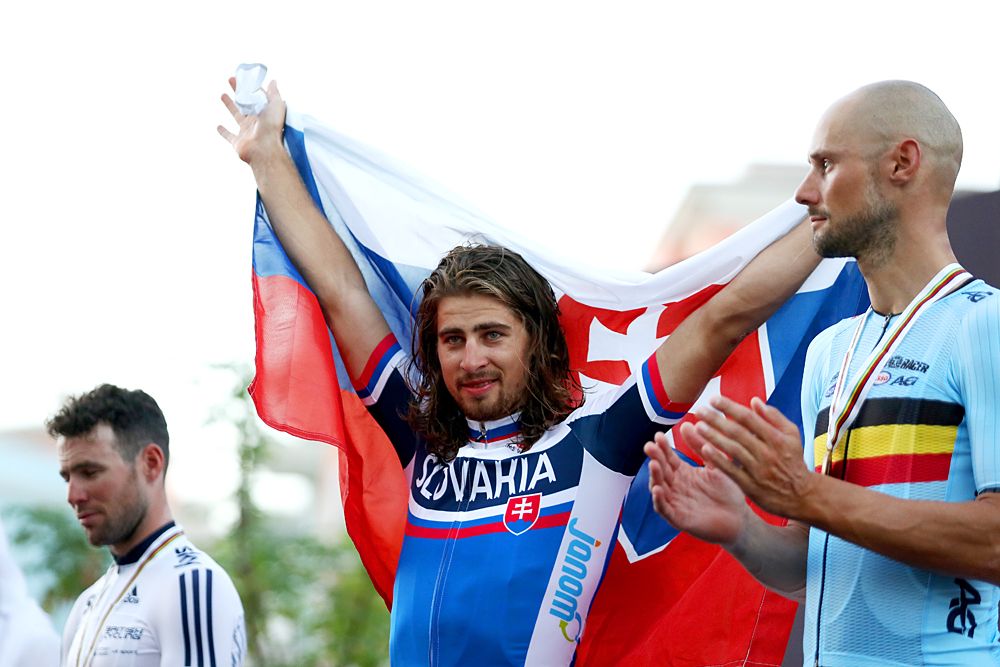 Peter Sagan (Slovakia) wins the world title in Doha