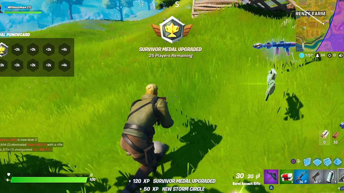 My Hud Disappeared On Fortnite Fortnite Ps4 Screen Cut Off Fix How To Resize Your Display After The Chapter 2 Update Gamesradar