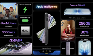 all the key features of the iPhone 17 in an image