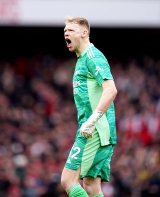 Aaron Ramsdale was left frustrated as Arsenal were held to a draw by Premier League bottom club Burnley.