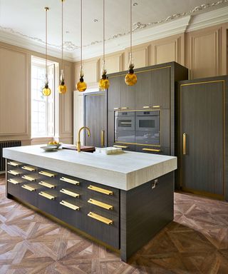 Modern kitchen with large island