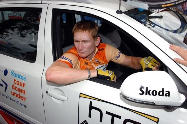 Andre Greipel (HTC-Columbia) is in the driver's seat at this year's Tour Down Under