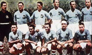Italy team line-up photo, 1938 World Cup final