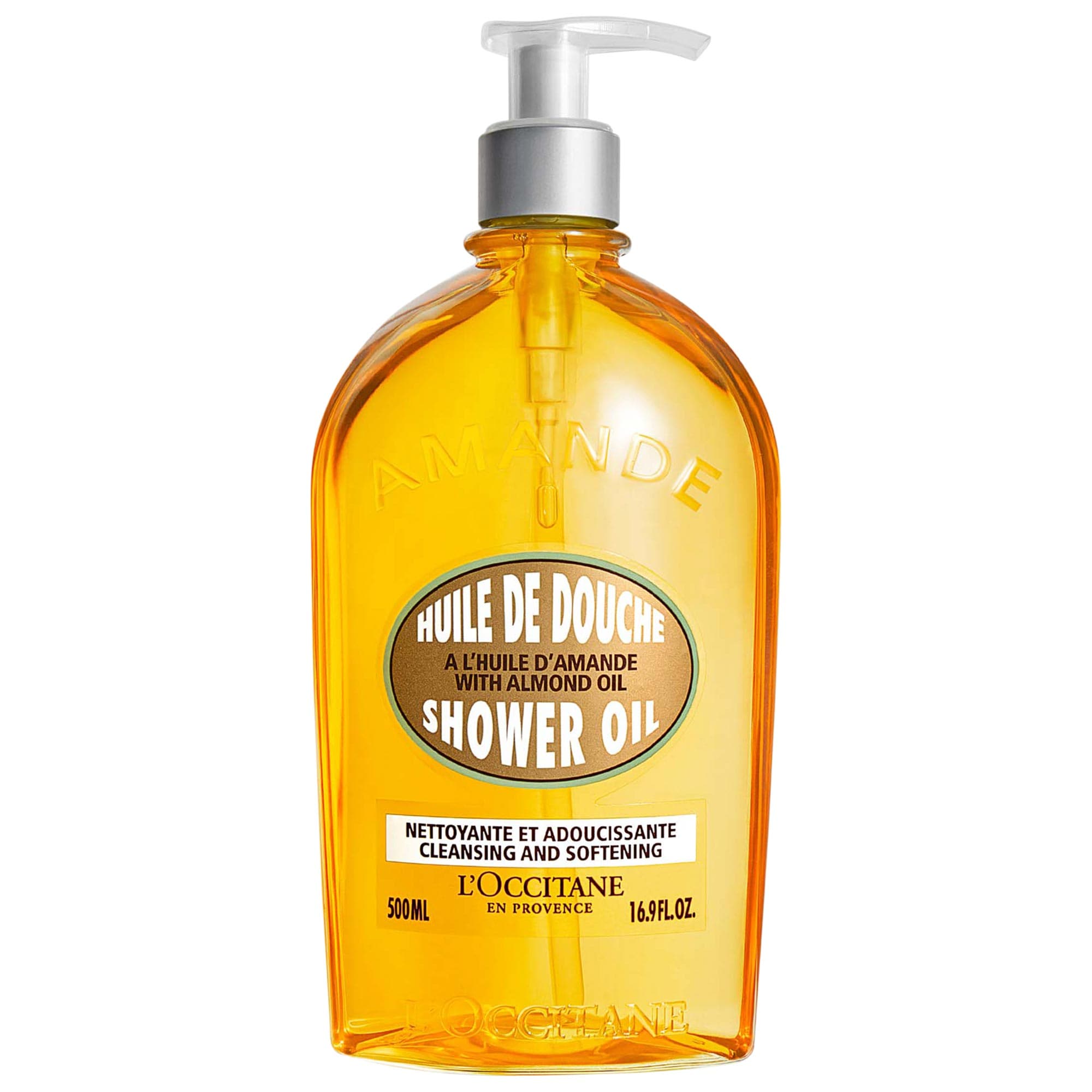 Cleansing and Softening Refillable Shower Oil With Almond Oil