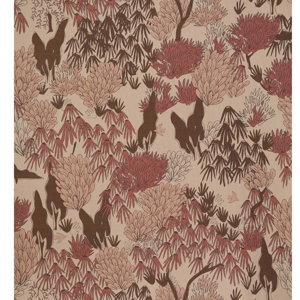 Garden Walk Paperweave Wallpaper in Blush