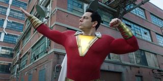 Zachary Levi striking a pose in Shazam!