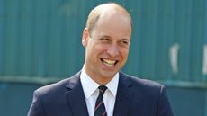  Prince William's adorable nod to Kate Middleton wedding day, seen here visiting the BAE Systems shipyard 