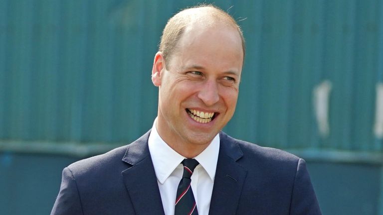 Prince William's adorable nod to Kate Middleton wedding day, seen here visiting the BAE Systems shipyard 