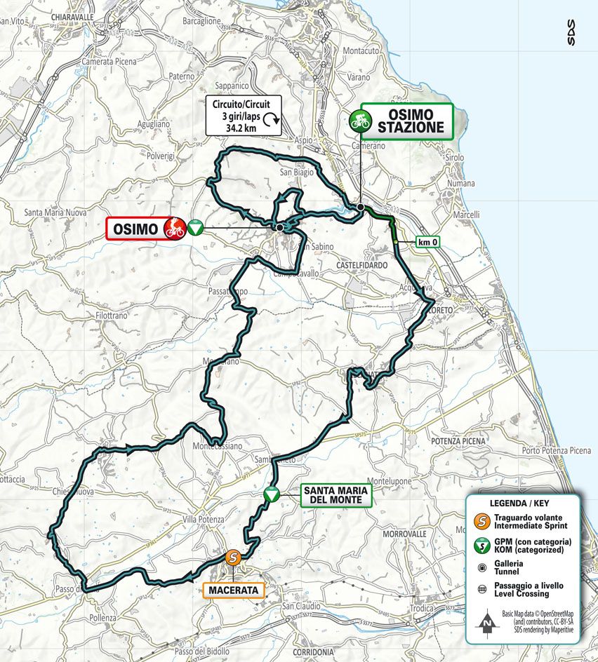 Maps and profiles of the 2023 Tirreno-Adriatico