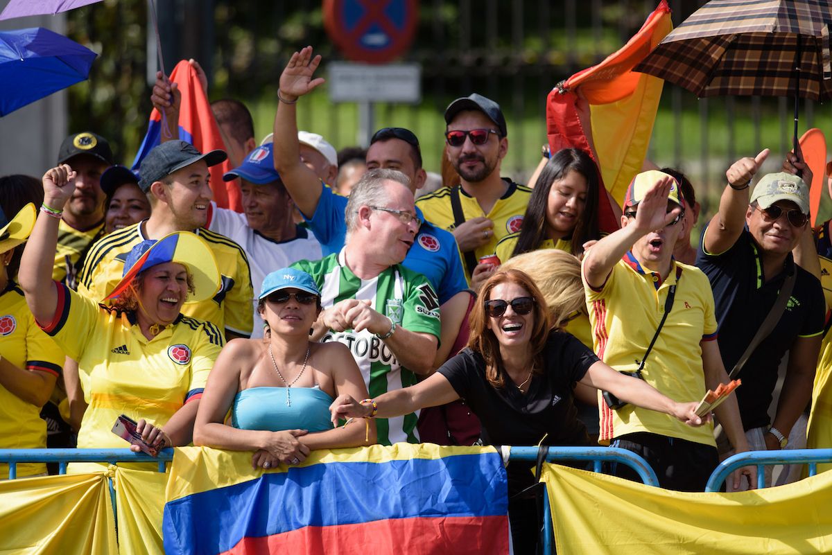 Colombian fans out in force at Madrid Challenge by La Vuelta an 87km road race in Madrid, Spain