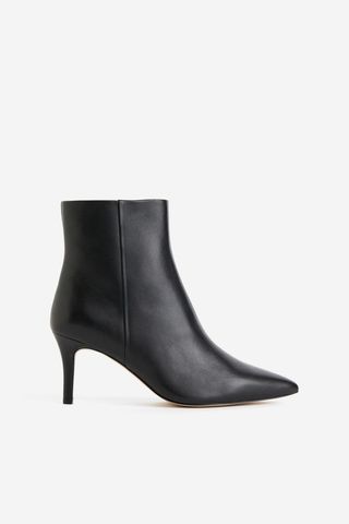 Pointed Leather Boots