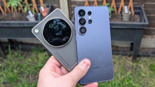 Oppo Find X9 Ultra vs Samsung Galaxy S26 Ultra held in the hand.
