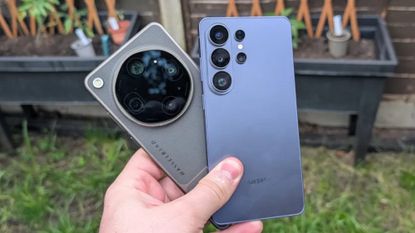 Oppo Find X9 Ultra vs Samsung Galaxy S26 Ultra held in the hand.