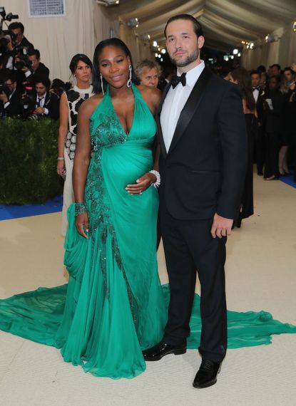 Serena Williams and fiance.