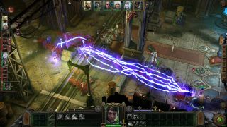 A psyker launches an arc of lightning