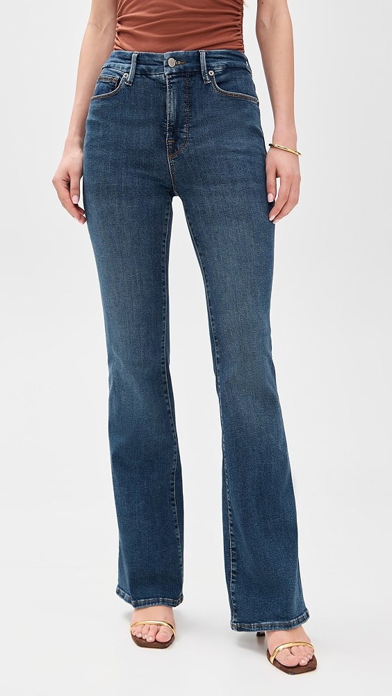 Good American Good Legs Flare Jeans