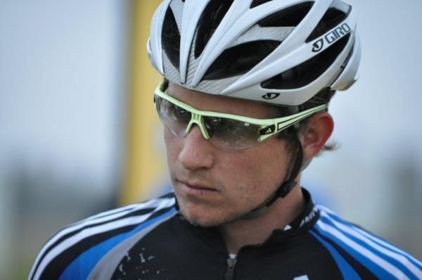 Team Garmin Adidas rider Francois Theron is focused on the job at hand.