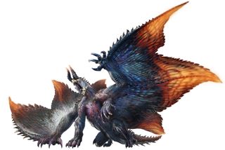 Artwork CG render of Monster Hunter Rise Sunbreak's RIsen Shagaru Magala