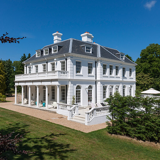 A photo of Mayfield House, High Weald of East Sussex taken from the outside in the garden