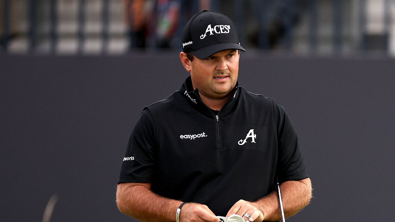 LIV golfer Patrick Reed in action 