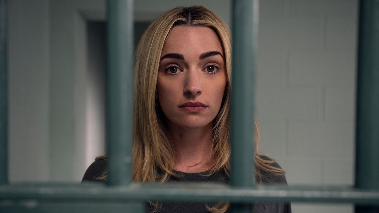 A woman is seen through prison bars, in &#039;Ginny and Georgia&#039; season 3.