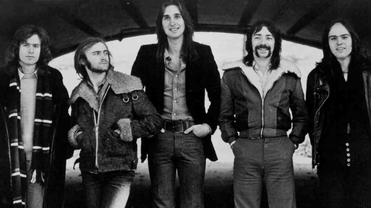 Genesis posing for a photograph in the early 1970s
