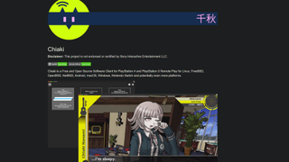 A screenshot of the Chiaki project's page, from which Chiaki4Deck is derived.