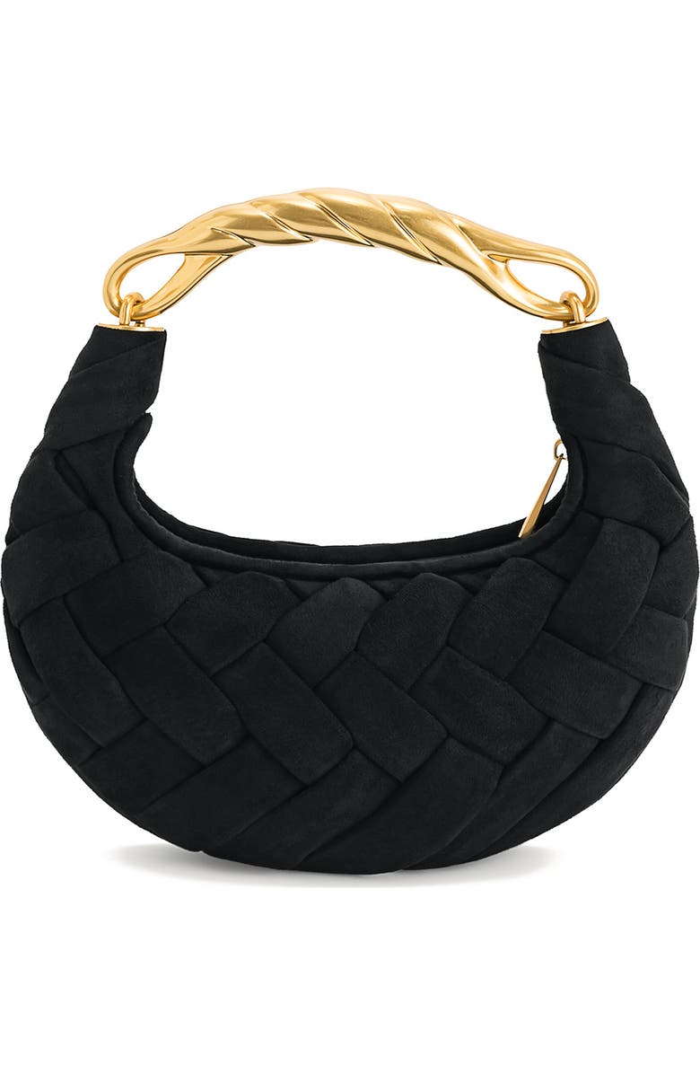 Orla Woven Faux Suede Clutch