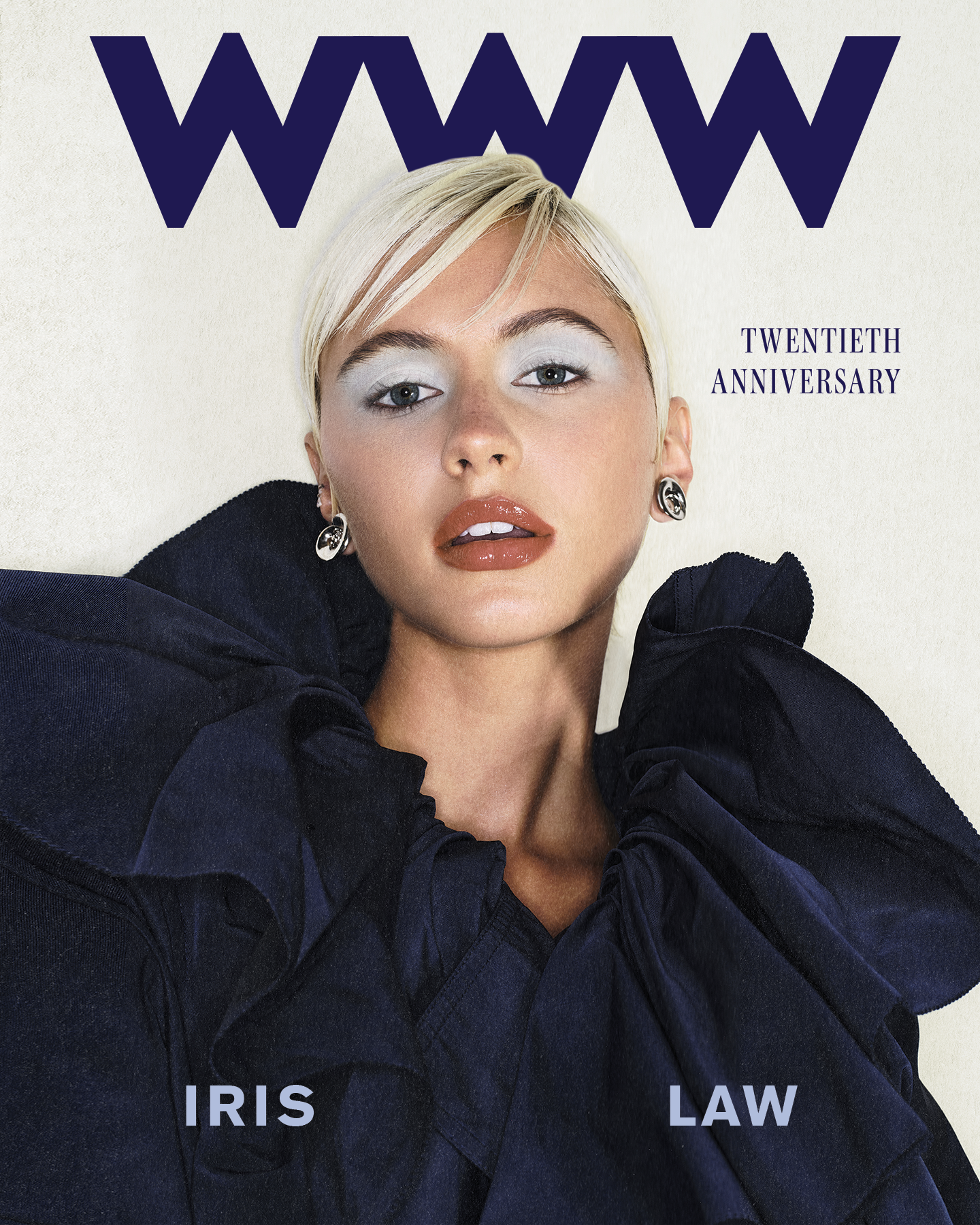 Iris Law on the cover of Who What Wear's 20th Anniversary October 2026 issue
