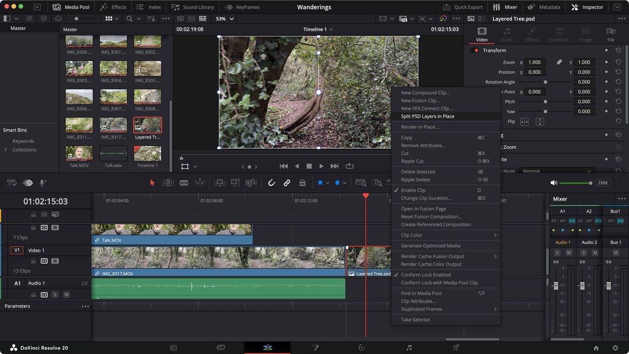 Blackmagic Design's DaVinci Resolve during our review