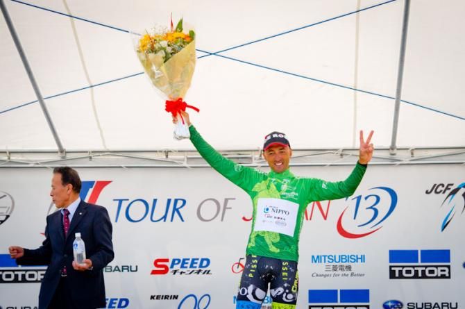 Fortunato Baliani (Team NIPPO - De Rosa) leads in general classification
