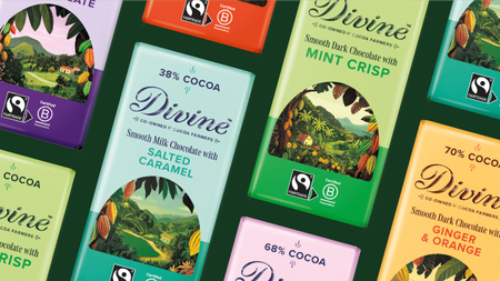 Wildish & Co. rebrand for Divine chocolate 