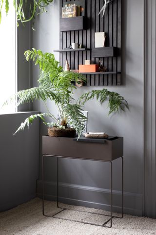 hallway with grey scheme by hurn & hurn