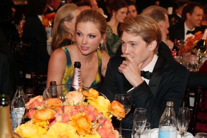 77th ANNUAL GOLDEN GLOBE AWARDS -- Pictured: (l-r) Taylor Swift and Joe Alwyn at the 77th Annual Golden Globe Awards held at the Beverly Hilton Hotel on January 5, 2020.