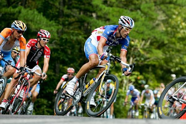 George Hincapie (Columbia-HTC) always in good position near the front.