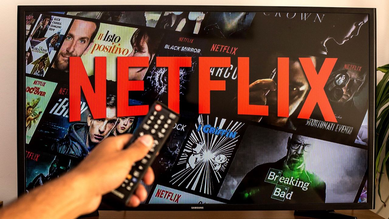 Netflix logo on TV